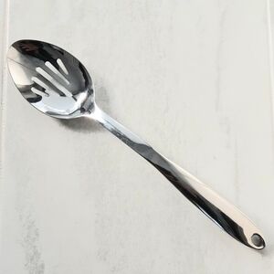 Wolfgang Puck Stainless Steel Slotted Spoon, Professional Quality, 14"